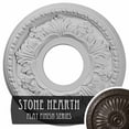 thumbnail image 3 of Ekena Millwork 11 7/8"OD x 3 5/8"ID x 7/8"P Helene Ceiling Medallion (Fits Canopies up to 5 1/4"), Hand-Painted Stone Hearth, 3 of 5