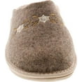 thumbnail image 4 of SC Home Collection Womens 12317 Natural Wool Embroidered Cozy House Slippers Made in Europe, 4 of 4