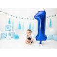 thumbnail image 2 of Number Balloon 40 Inch for Birthday Decorations, Large Foil Balloon Numbers, Mylar Giant Birthday Balloon for Boy Girls Women Men, 2 of 18