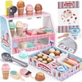 thumbnail image 1 of Juguetes de helados de madera Toyssa Kids Kitchen Play Store, 1 of 6