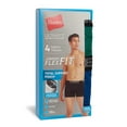 thumbnail image 4 of Hanes Ultimate 4-Pack Men's Comfort Flex Fit Total Support Pouch Trunks Color: Black Grey Size: M, 4 of 4