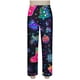 thumbnail image 5 of Conjunto de blusa y pantalón de manga larga con estampado de botones y cuello vuelto para mujer, blusa y pantalón de poliéster para mujer, 5 of 9
