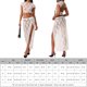 thumbnail image 2 of Faldas largas Conjunto de falda de encaje de 2 piezas para mujer Traje de vacaciones transparente con cuello redondo (Blanco L) Ygjytge Blanco T L para Mujer, 2 of 9