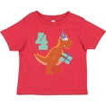 thumbnail image 3 of Inktastic 4th Birthday Dinosaur Boys or Girls Toddler T-Shirt, 3 of 5