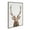 Gray, variant on Kate and Laurel Sylvie The Red Deer Color Framed Canvas Wall Art by Simon Te of Tai Prints, 23x33 Gray, Rustic Forest Animal Deer Portrait Art