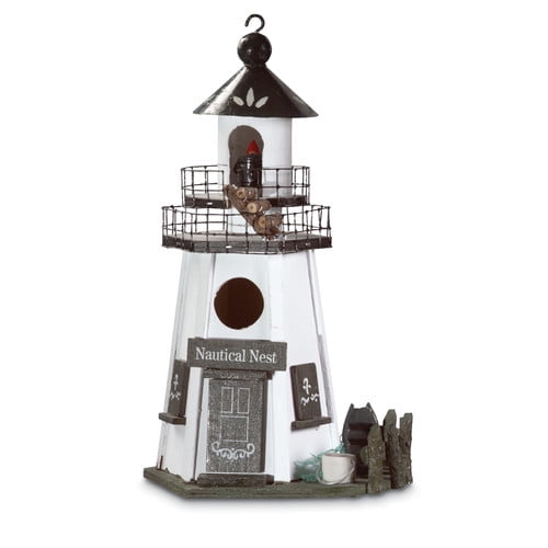 Zingz & Thingz Lighthouse Lookout 12.5 in x 7.5 in x 5.5 in Birdhouse by Zingz & Thingz