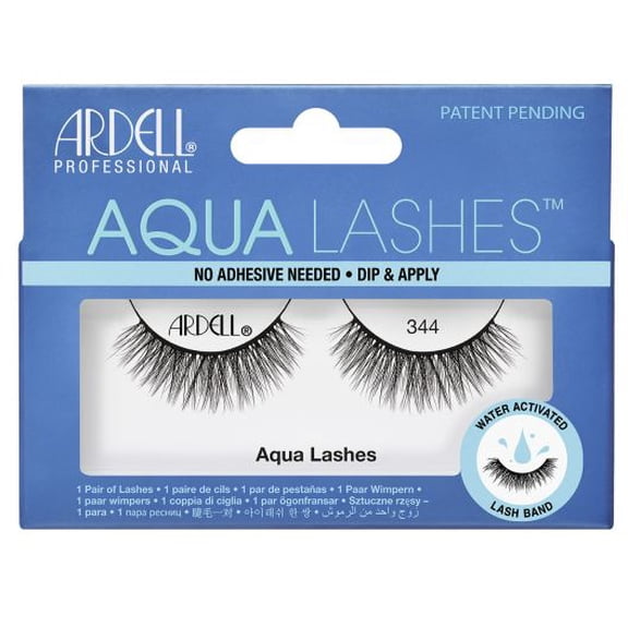 344 , Ardell Professional Aqua Lashes , Hair Scalp Skin Body - Pack of 3 w/ SLEEK Teasing Comb