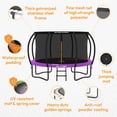 thumbnail image 4 of JUMPZYLLA Trampoline Outdoor with Enclosure and Ladder, ASTM, 12 ft, Purple, 4 of 10