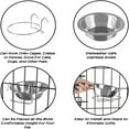 thumbnail image 4 of Stainless Steel Hanging Pet Bowl - Food & Water Feeder for Bird Cages, Dog Crates & Catios - No-Spill Design for Small Pets (Birds, Parrots, Puppies & Kittens) - Rust-Proof & Easy Clean, 4 of 9