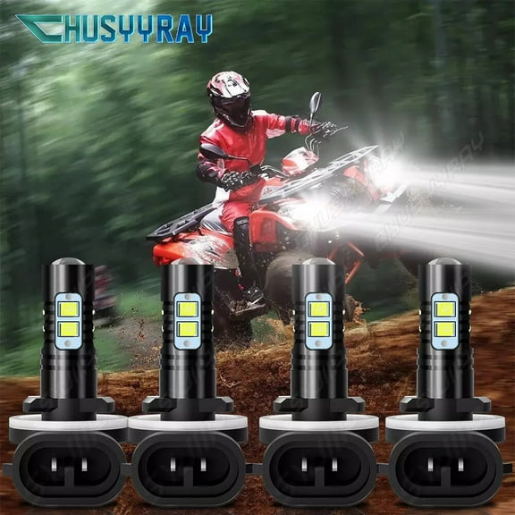 For Honda Pioneer 500 700 2014-2021 - LED Headlight Bulbs Super Bright 6000K White Lamps 4Pcs