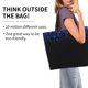 thumbnail image 2 of Fotbe Black Blue Glitter Sparkles Bolsa Tote Estética de Lona con Estampado para Mujer - Bolsa Reutilizable de Hombro Casual para Vacaciones, Compras, Trabajo y Gimnasio, 2 of 8
