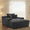 Gray(Plush), variant on Leumius Oversized Chaise Lounge Chair Indoor, Cozy Boneless Sleeper Sofa Bed with Wide Armrest & Throw Pillows for Living Room,Bedroom,No Assembly Required,Gray(Corduroy)