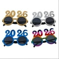 thumbnail image 3 of 1Pcs 2026 Glasses,2026 Graduation Sunglasses，Fancy New Year Party Glitter Number Photo Props Glasses (Blue), 3 of 5