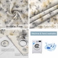 thumbnail image 6 of Gray Beige Floral Blackout Curtains for Bedroom, Spring Modern Botanical Flowers Blossom Room Darkening Window Drapes for Living Room, Thermal Insulated Grommet Curtains, 27.5x39 inch, 2 Panels, 6 of 9