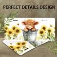 thumbnail image 4 of License Plate,Highland Calf in Bucket with Sunflowers and Butterflies Decorative Front,Personalized Stainless Steel License Plate Cover For Men Women,12.2" X 6.2", 4 of 7