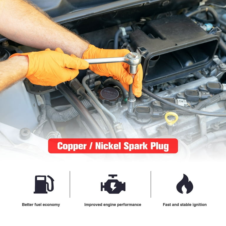TORCH D8RTC Spark Plug Replace for NGK DR8EA DPR8EA-9, for