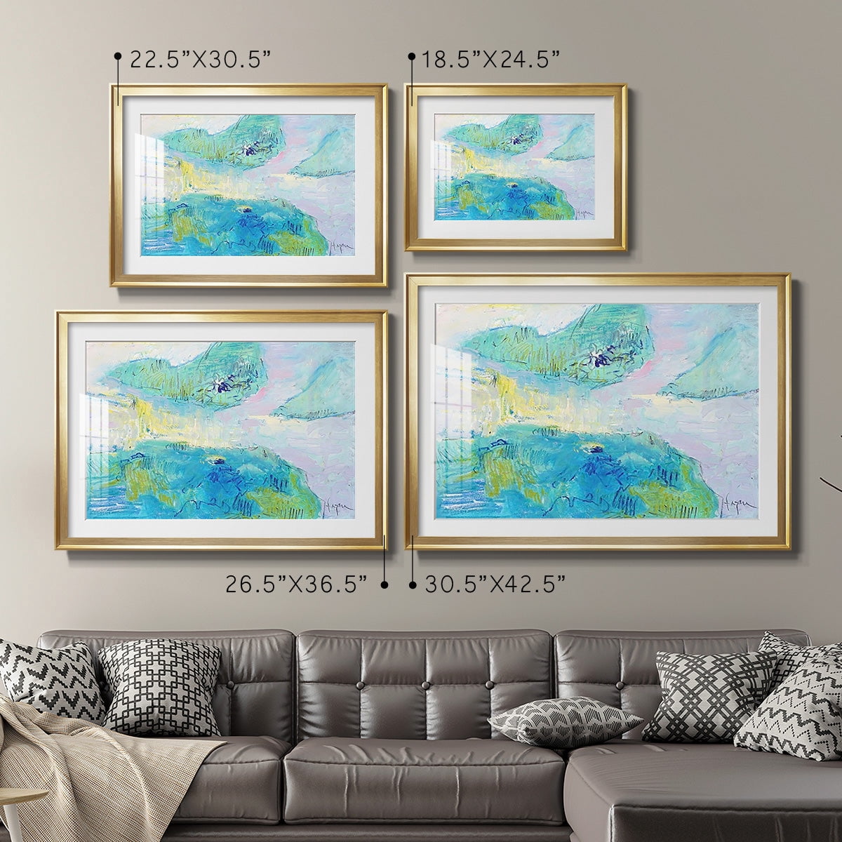 Smooth Sailing in the Heartland Premium Framed Print - Ready to Hang