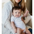 thumbnail image 3 of Burt's Bees Baby 100% Organic Cotton Unisex Short Sleeve Cloud White Bodysuits, 5-Pack, 3 of 7