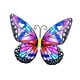 thumbnail image 3 of Mariposas de metal Arte de pared decorativo Hecho a mano 9.84 '' Arte de pared para interiores y exteriores Estilo D, 3 of 9