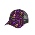 thumbnail image 6 of Lsque Mardi Gra2 Printed Trucker Hat - Baseball Cap for Men Women - Breathable Mesh Side, Adjustable Fit - for Casual Wear, 6 of 7