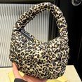 thumbnail image 1 of Bolso pequeño con estampado de leopardo para mujer, bolso de mano ligero y moderno, bolso hobo elegante, 1 of 9