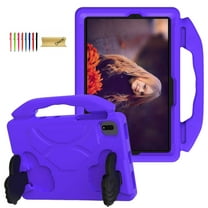 Dteck for Samsung Galaxy Tab S9 Case, Kids EVA Stand Handle Protective Cover for Samsung S9/S8/S7 Tablet,Purple