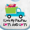 thumbnail image 4 of Inktastic I Love My PawPaw Boys or Girls Baby Bib, 4 of 4