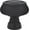 Flat Black, variant on Emtek Geometric Brass Mushroom Knob