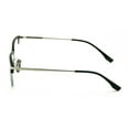thumbnail image 3 of Men Aluminum Optical Frame Rectangular Reading Glasses with Titanium Temple Half Rimless 144MM Ti04 +2.25, 3 of 5