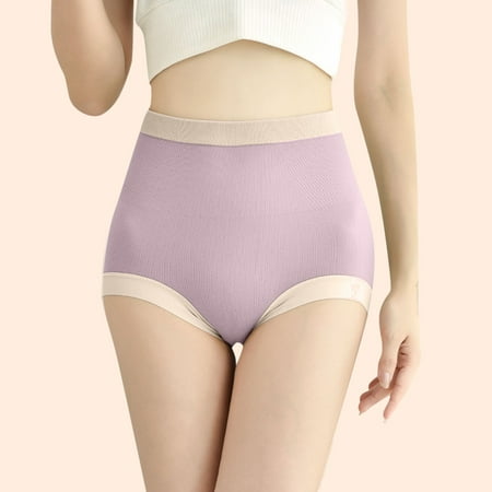 

ertutuyi women s high waist underwear tummy control panties seamless morandy color underwear