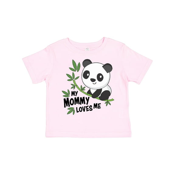 Inktastic My Mommy Loves Me- Cute Panda Boys or Girls Toddler T-Shirt