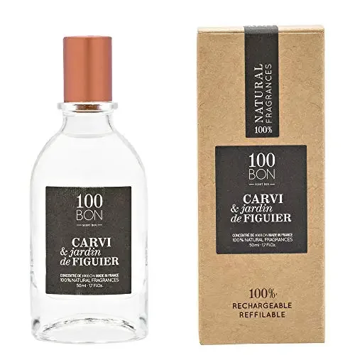 100 Bon Carvi & Jardin de Figuier Concentré de Parfum en Vaporisateur (Unisexe Rechargeable) 1,7 Oz pour Hommes