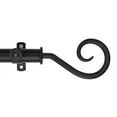 thumbnail image 3 of 13/16" Dia Adjustable 28-48 inch Curtain Rod with Julius Finials - Black,(4820-282), 3 of 3