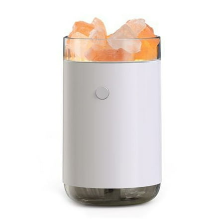 

Crystal Salt Stone Humidifier USB 7 Color Changing Light 260ml Fog Humidifier Silent Essential Oil Diffuser Humidifier for Desktop Home Office Bedroom
