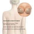 thumbnail image 6 of Wingslove Women's Adhesive Bra Reusable Strapless Self Silicone Push-up Invisible Sticky Bras for Backless Dress, Coco B, 6 of 8