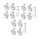 thumbnail image 2 of Herrajes para puertas correderas para armarios, Rodillos, Ruedas para puertas correderas para armarios, 12 piezas, 2 of 8