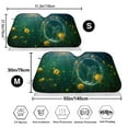 thumbnail image 3 of Haiem Jelly Fish Car Windshield Sun Shade - Blocks UV Rays Sun Visor Protector, Sunshade to Keep Your Vehicle Cool, Universal Fit SUV Van Sedan-Medium, 3 of 7