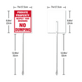 thumbnail image 2 of Kurmntregon No Dumping Sign With Stake No Dumping Yard Sign Private Property Sign Respect Your Neighbors 0.7 Aluminum Security Neighbor Garden Sign Porch Farmhouse Ranch Farm Courtyard, 2 of 7