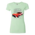 thumbnail image 2 of Wild Bobby, Ford '76 Gran Torino Vintage Car Cars and Trucks Womens Slim Fit Junior Tee, Mint, Medium, 2 of 3