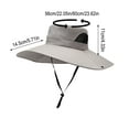 thumbnail image 2 of Oversized Sun Hat for Men | Fisherman's Wide Brim Outdoor Cap – Windproof Rope, UV Protection, Lightweight Summer Mountaineering & Fishing Hat | Solid Color | 1 Pack, 2 of 2