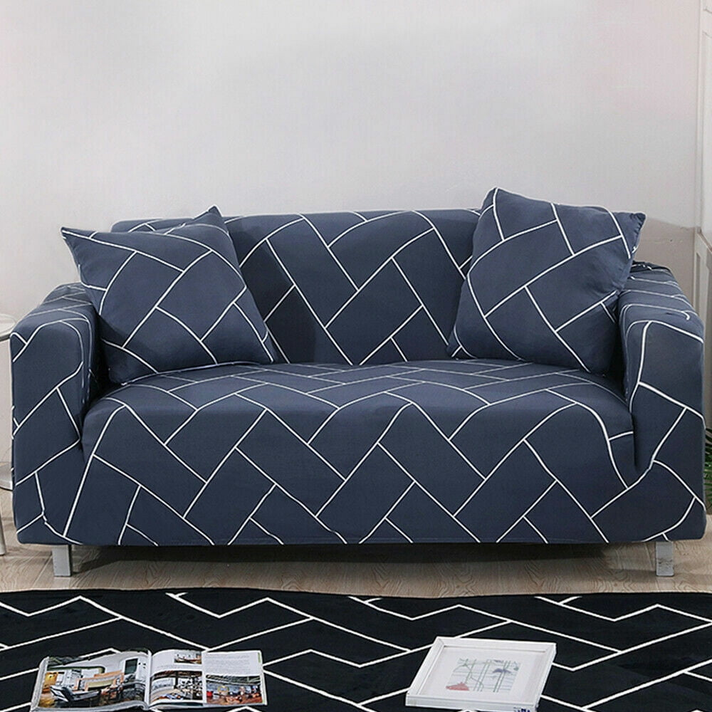Printed Stretch Slipcover 1 2 3 4 Seat Spandex Sofa Covers Chair Couch
