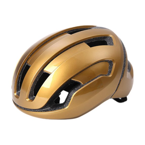 Casco de bicicleta Bicicleta Casco Adultos ajustables Accesorios versátiles con una almohadilla interna extraíble para skateing al aire libre deportes Oro