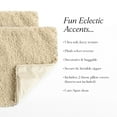 thumbnail image 6 of Lush Decor Neo Boucle Lumbar Throw Pillow Cover 2 Piece Set 14" W x 24" L Neutral - Rectangle Pillow - Soft Fluffy Pillow Cover- Textured Decorative Pillows For Bed, Couch or Chair, 6 of 6