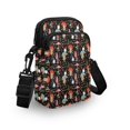 thumbnail image 3 of HELLHERO Santa Claus Mushroom Design Shoulder Bag, 2 Zippers, Outdoor Holiday Travel Polyester 4.33x1.97x7.09, 3 of 7
