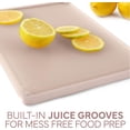 thumbnail image 4 of COOK WITH COLOR Cutting Boards for Kitchen, Extra Large Jumbo-Sized 3-Piece Set with Rubber Border, Pink, 4 of 7