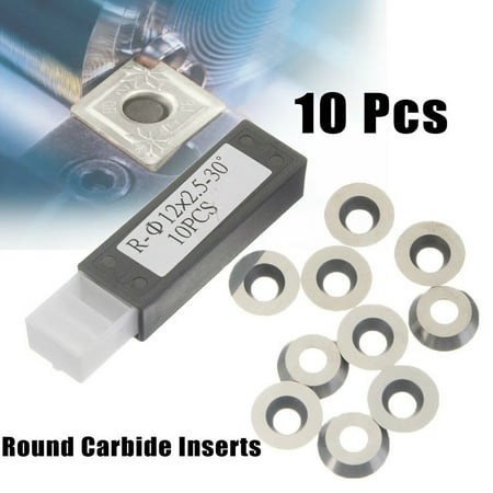 

10pcs Wood Turning Carbide Inserts for Lathe Tool Holder Indexable Chisel Cutter