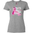 thumbnail image 3 of Inktastic Breast Cancer Awareness Faith over Fear Women's T-Shirt, 3 of 5