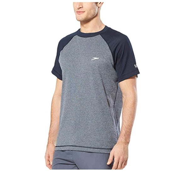 Speedo Men’s Sun Protection Tee (S, Blue)