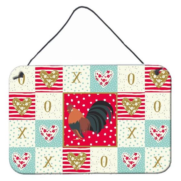 Carolines Treasures CK5263DS812 8 x 12 in. Dutch Bantam Chicken Love Wall or Door Hanging Prints