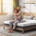 thumbnail image 2 of SogesHome 6" Mattress, Memory Foam Mattress, with Washable Cover, Suitable for Sofa Beds, Pull-Out Beds and Guest Rooms, Grey, 2 of 7